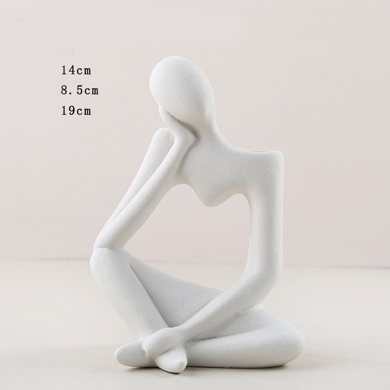 Abstract Ceramic Character Vase