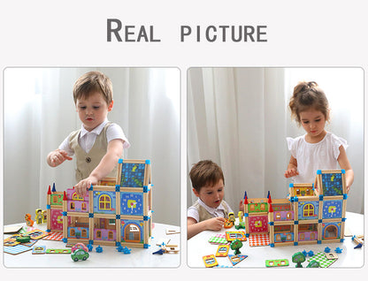 Kids Wooden Building Blocks