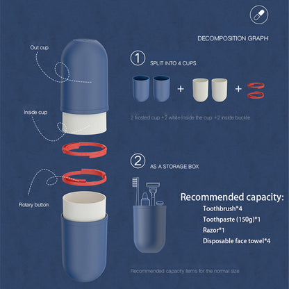 Portable Capsule Travel Bottle