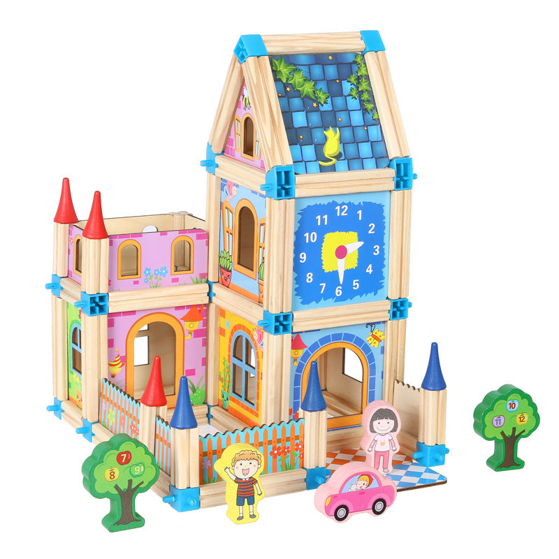 Kids Wooden Building Blocks