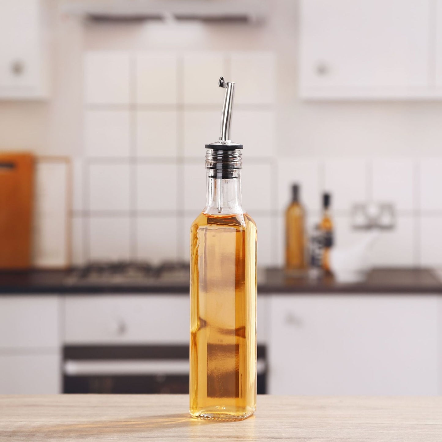 17oz Glass Olive Oil Bottle Set