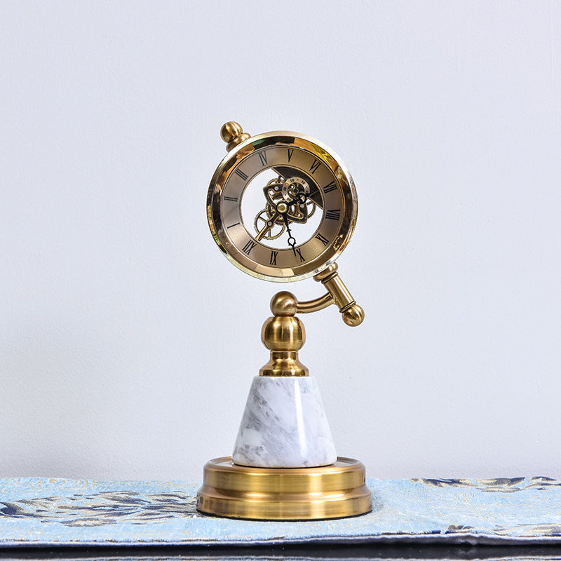 Modern Triangle Metal Clock