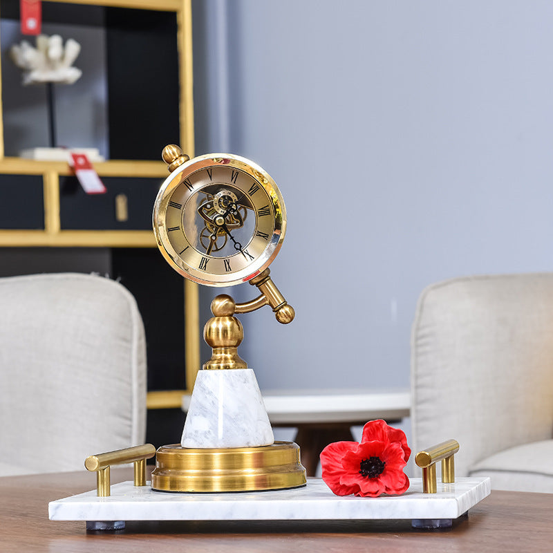 Modern Triangle Metal Clock