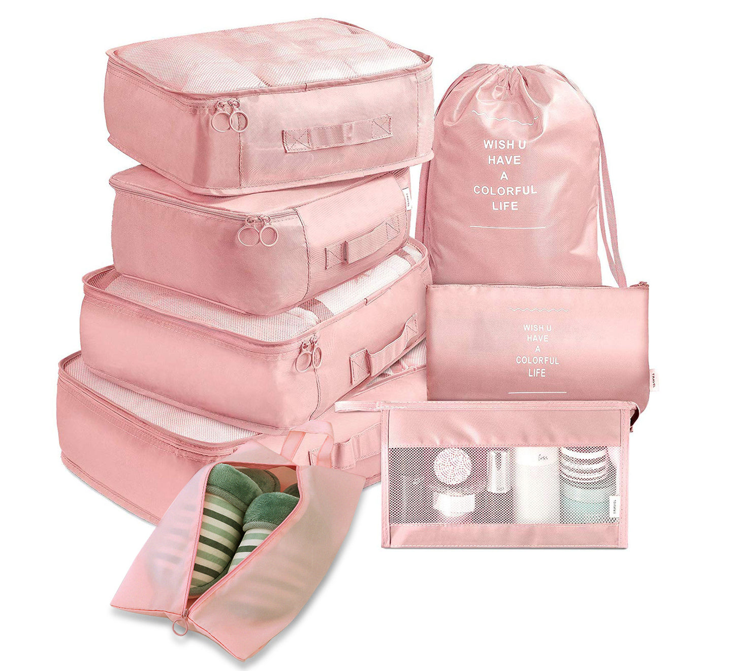 8-Piece Travel Packing Cube Set