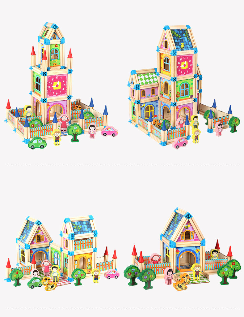 Kids Wooden Building Blocks