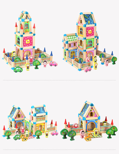 Kids Wooden Building Blocks