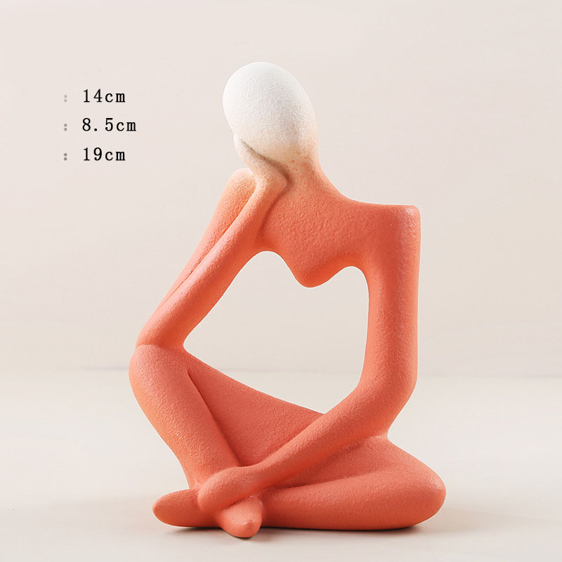 Abstract Ceramic Character Vase