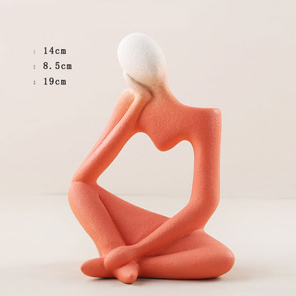 Abstract Ceramic Character Vase