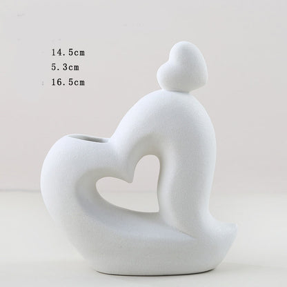 Abstract Ceramic Character Vase