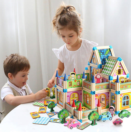 Kids Wooden Building Blocks