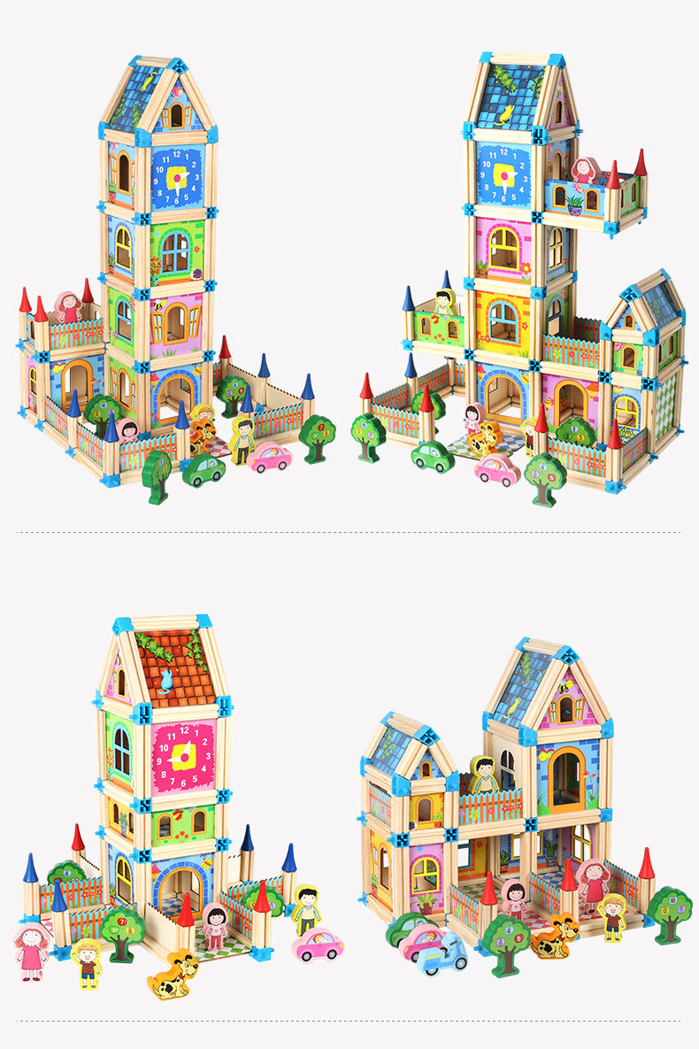 Kids Wooden Building Blocks