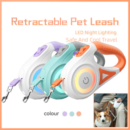 LED Retractable Dog Leash