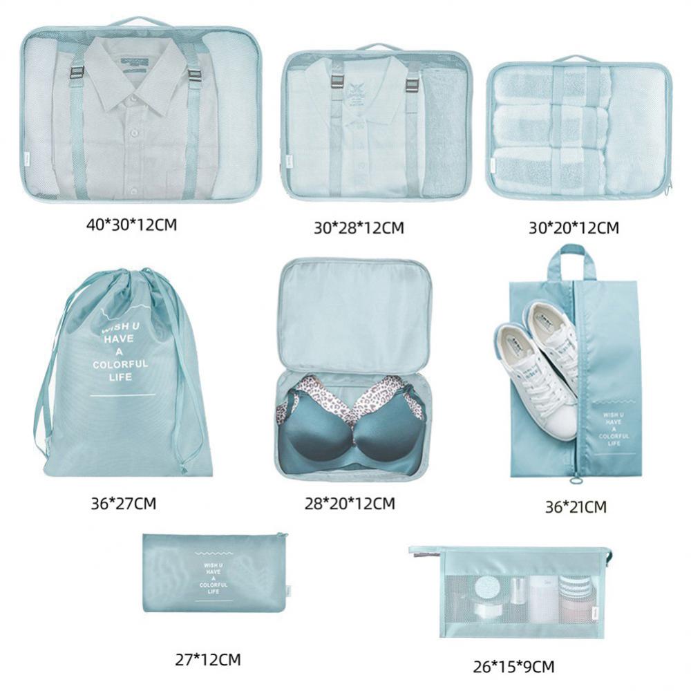 8-Piece Travel Packing Cube Set