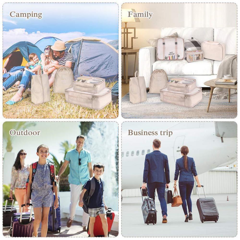 8-Piece Travel Packing Cube Set