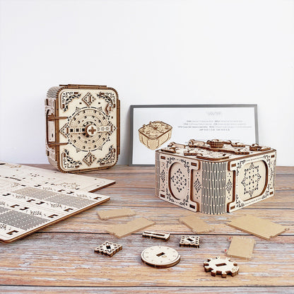 3D Wooden Puzzle Treasure Box