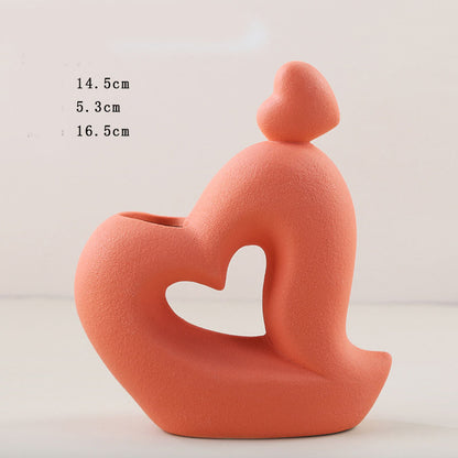 Abstract Ceramic Character Vase