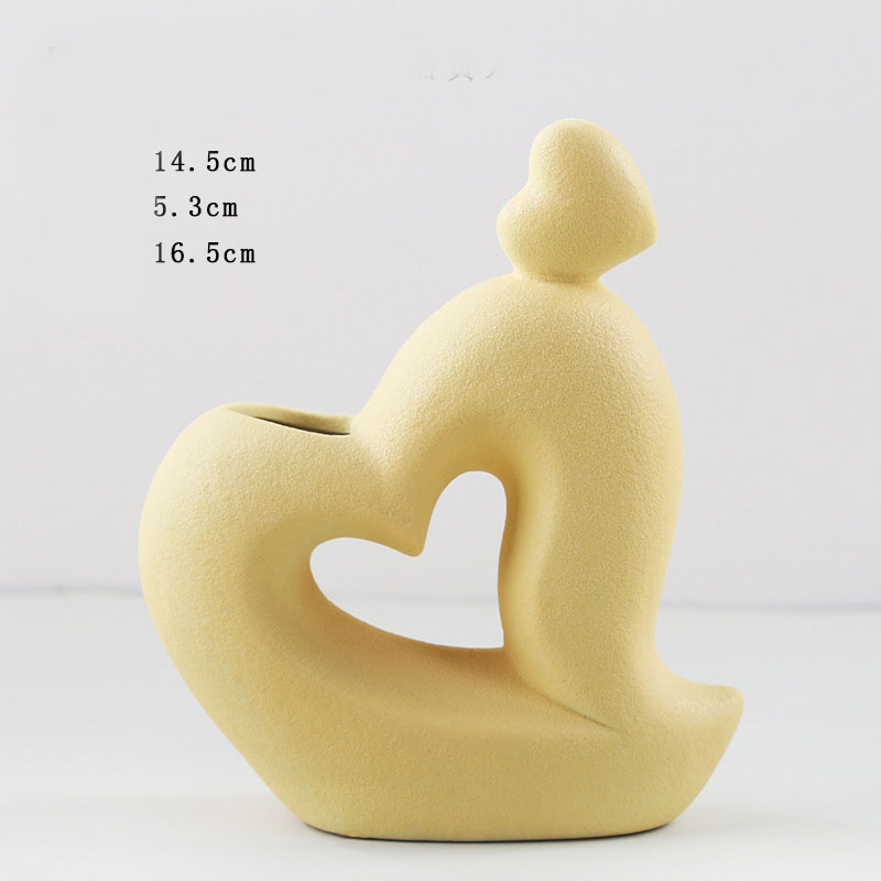 Abstract Ceramic Character Vase