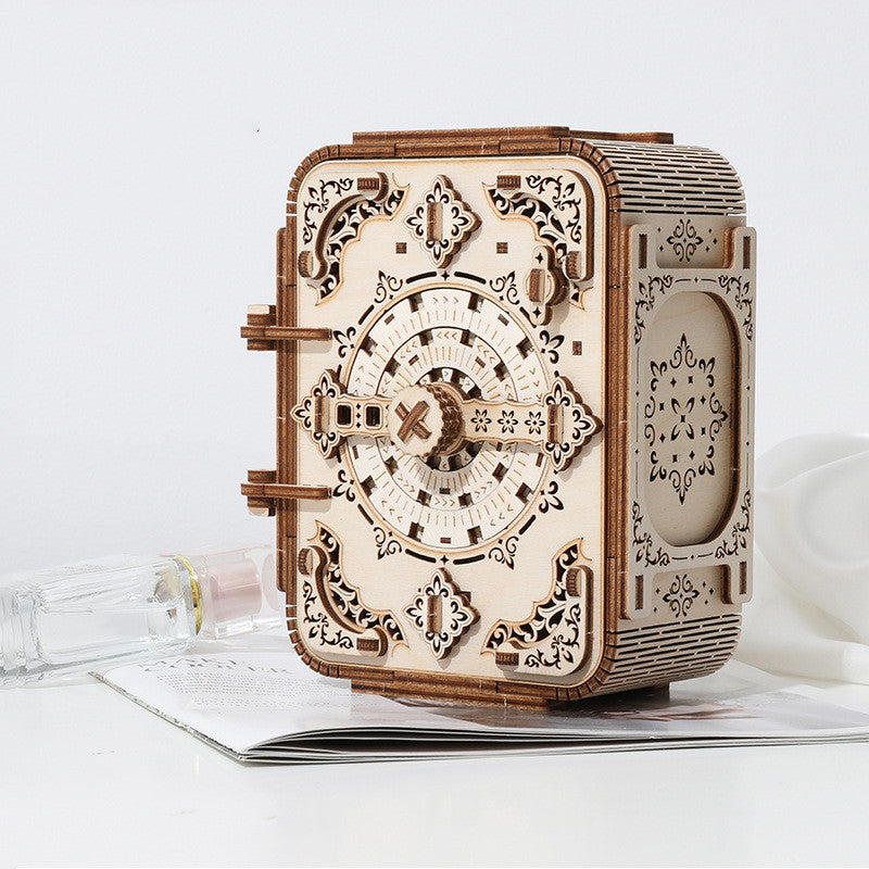 3D Wooden Puzzle Treasure Box