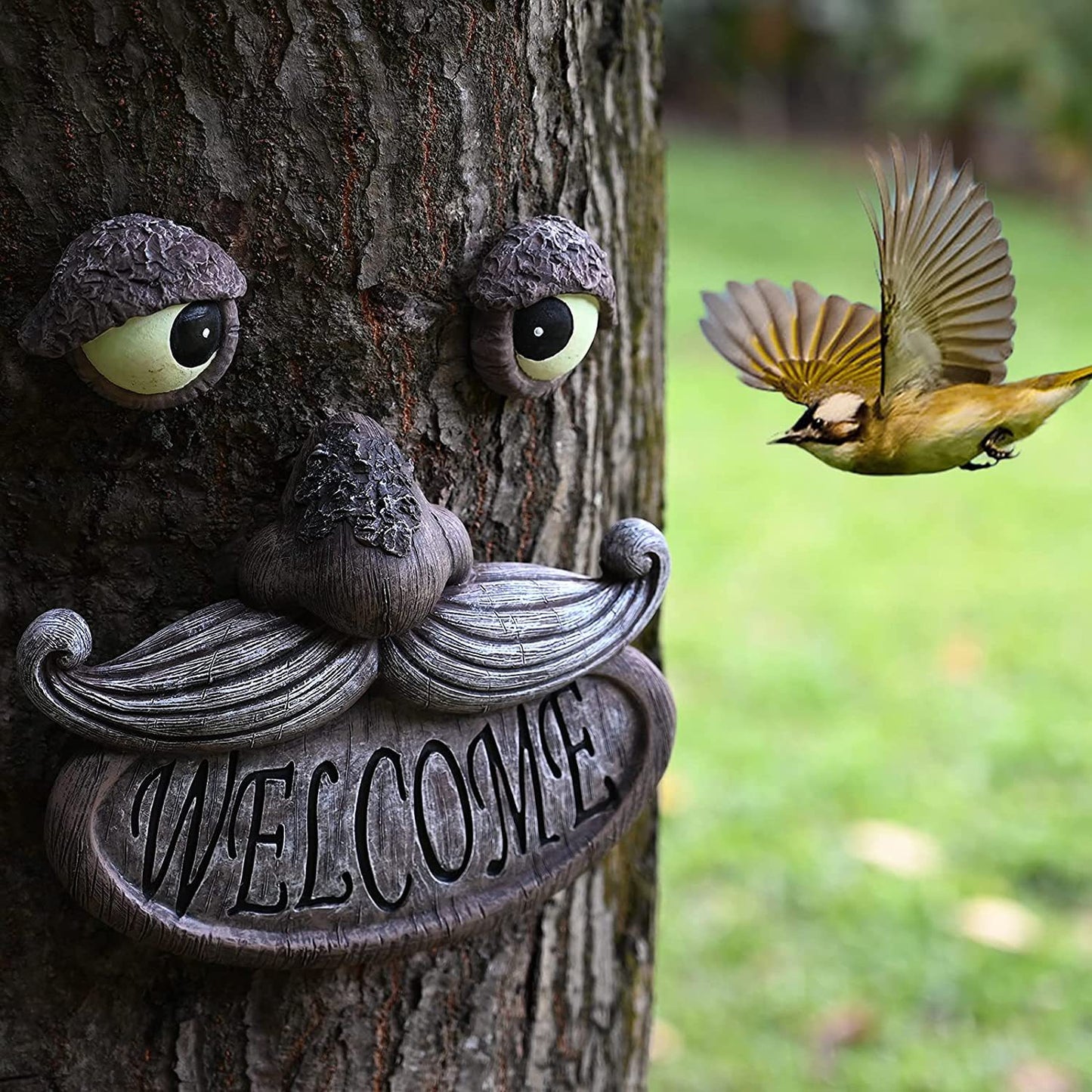 Tree Hugging Garden Sculpture