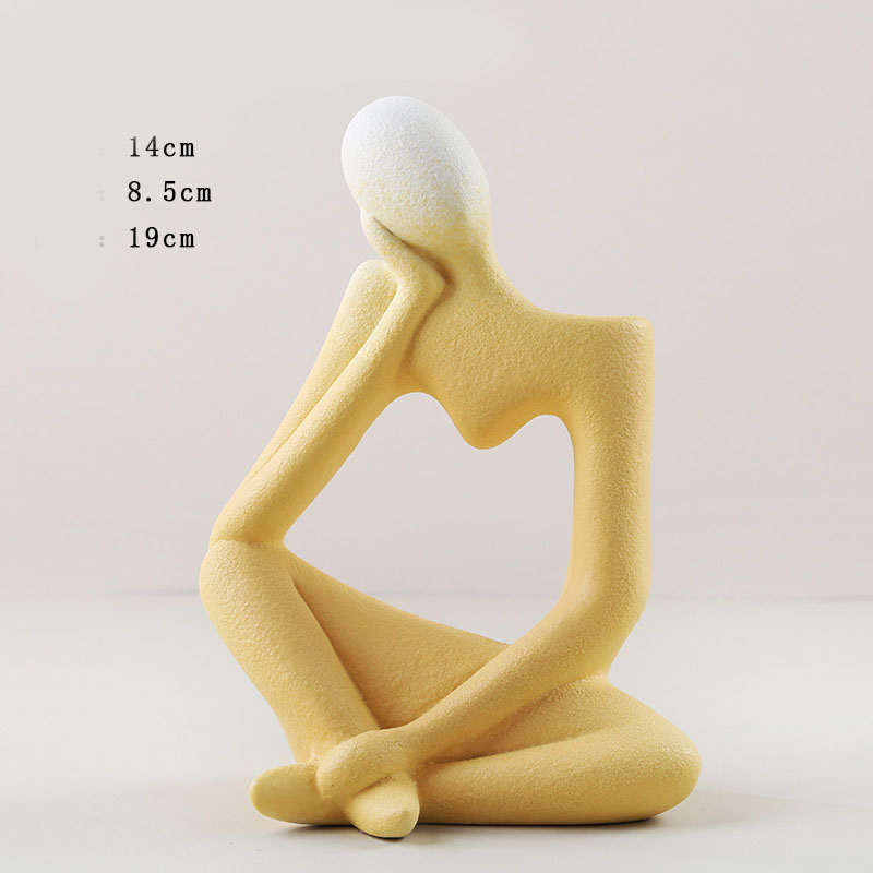 Abstract Ceramic Character Vase